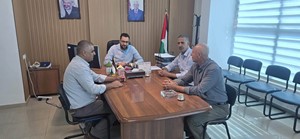 لقاء لبحث الواقع المالي لمجلس قروي جينصافوط ومتابعة عدد من المشاريع التنموية والخدماتية في المديرية